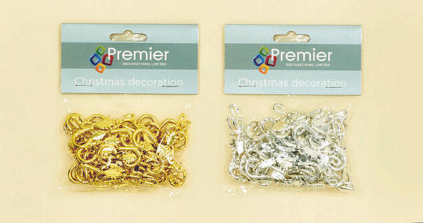Tree Hooks Pk48 Silver or Gold