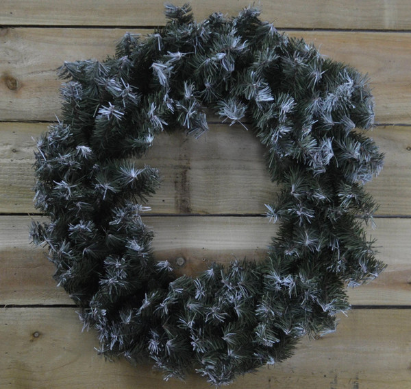 60cm Snow Tipped Wreath 170 Tips