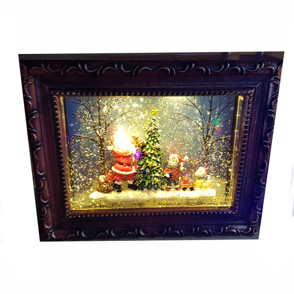 Water Spinner Christmas Picture Frame
