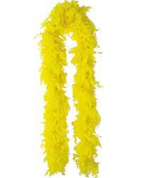 Feather Boa Yellow