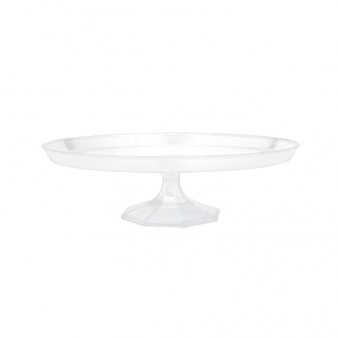 Clear Plastic Cake Stand 9.75cm