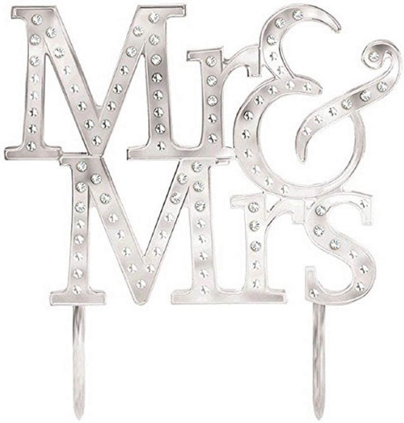 Mr Mrs Cake Topper