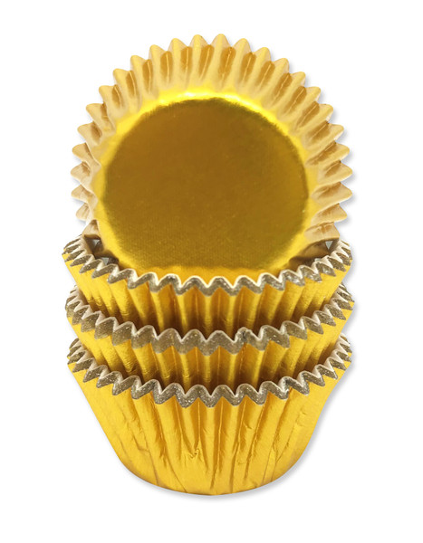 Petite Four Cases Gold Foil Pk60