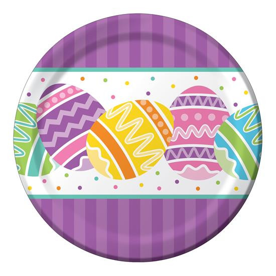 Easter Cheer Plates Pk8 17.4cm