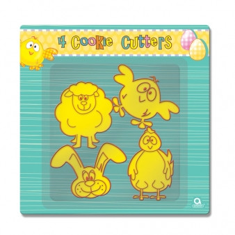Easter Cookie Cutters Pk4