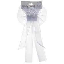 Decoration Flower with White Ribbon