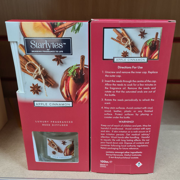 Luxury Fragranced Sale Reed Diffuser Apple Cinnamon