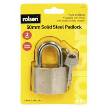 Padlock 50mm Normal Shackle Solid Steel