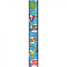 2m Gift Wrap Roll Comic Speech