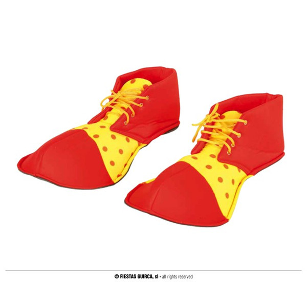 Clown Shoes Child Red Yellow