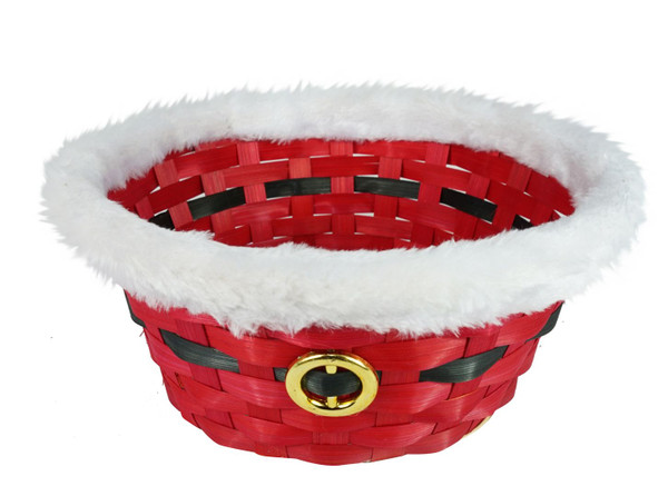 BASKET ROUND RED
