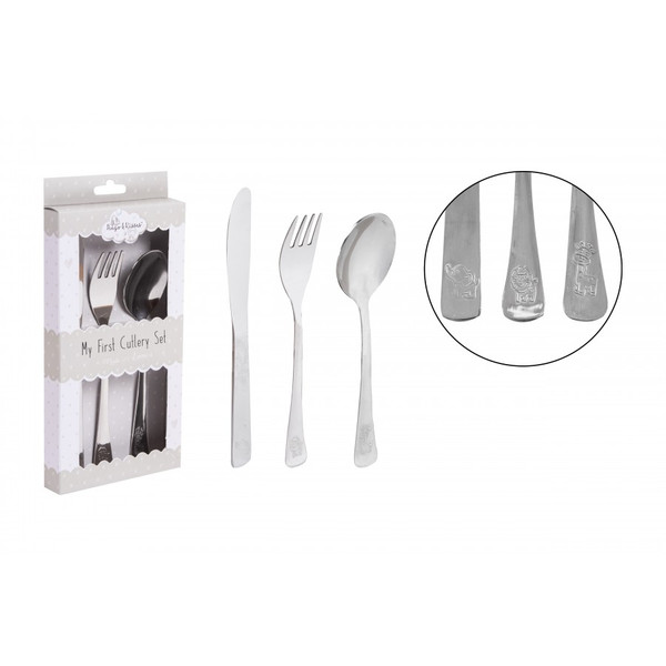 Hugs and Kisses Stainless Steel My First Cutlery Set 3pce