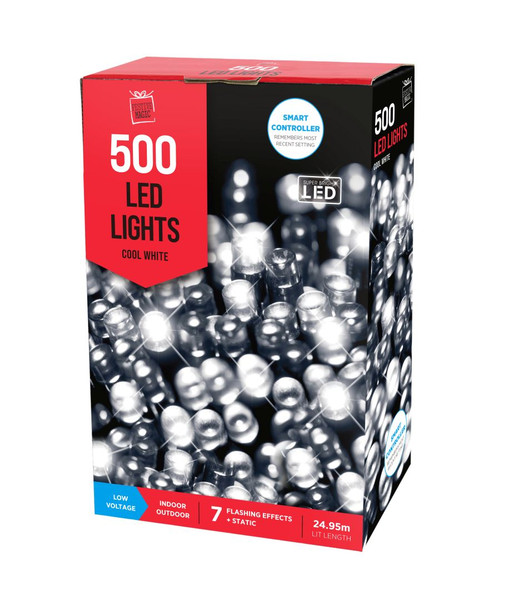 500 LED LIGHTS COOL WHITE