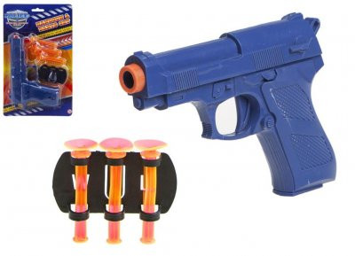 SWAT Police Handgun with 3 Soft PVC Darts and Clip 20cm