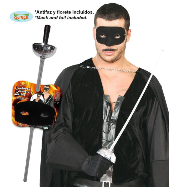 Zorro Sword And Mask Set 63cm