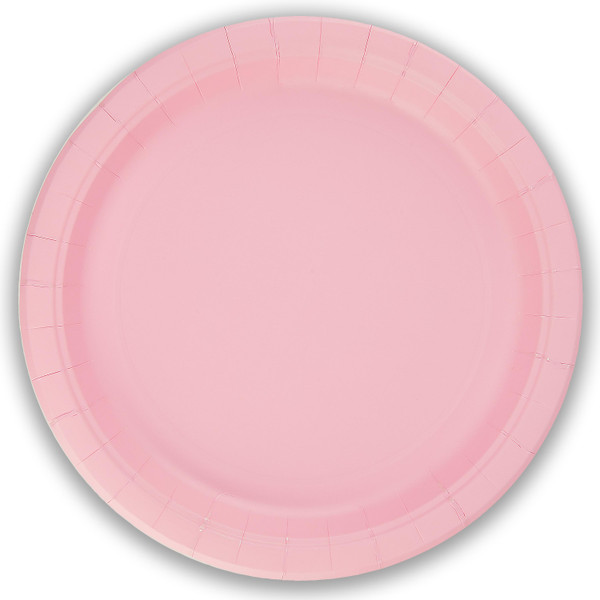 Paper Plates Plastic Free Light Pink 23cm 8Pk