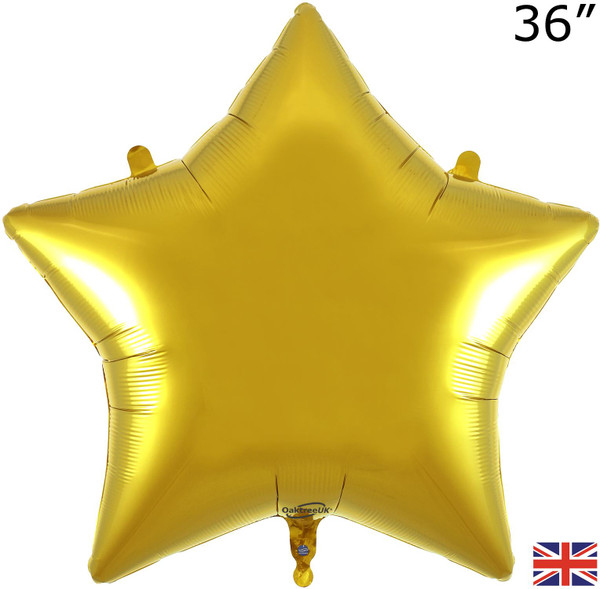 H600 36in Foil Balloon Gold Star