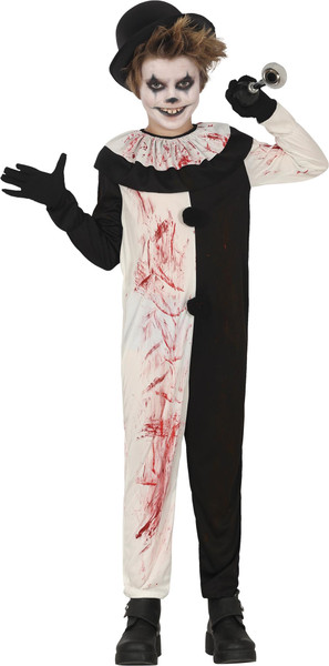 Terror Clown Boy Age 7 to 9 Years