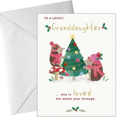 Christmas Card To a Lovely Granddaughter
