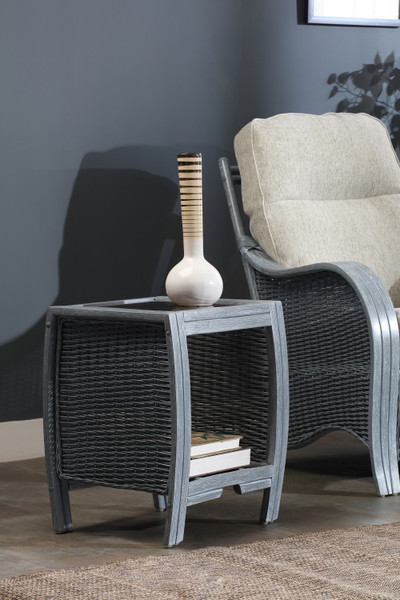 Turin Grey Wash Lamp Table