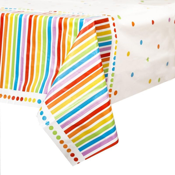 Rainbow Birthday Tablecover 54x84in