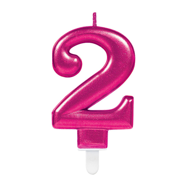 Pink Sparkle Celebration Candle Number 2