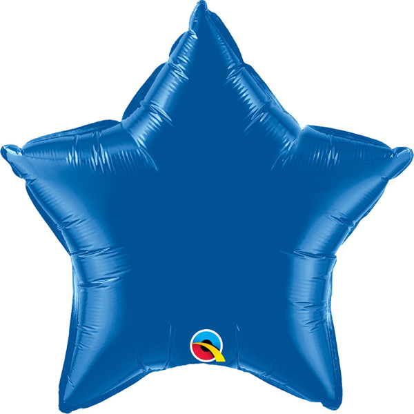 H600 36in Foil Balloon Sapphire Blue Star