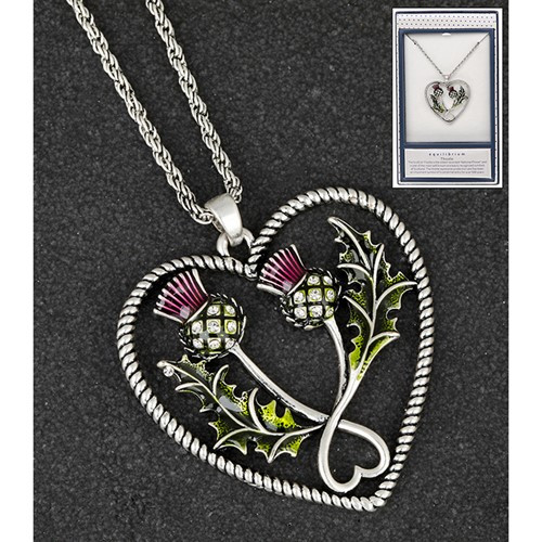 Vibrant Thistle Long Necklace