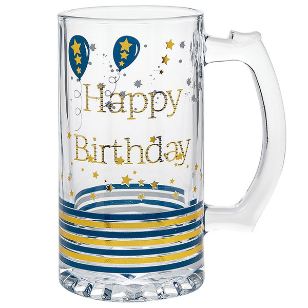 Domino Mens Tankard Happy Birthday