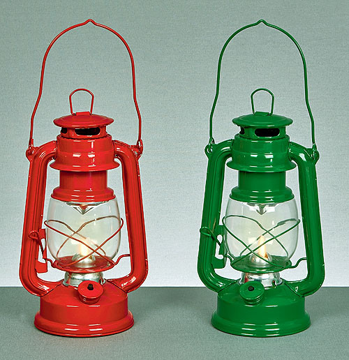 Dancing Flame Hurricane Lamp Sale Green 24cm