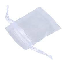 Organza Bag Sale 7.5x10 cm Pk10 White