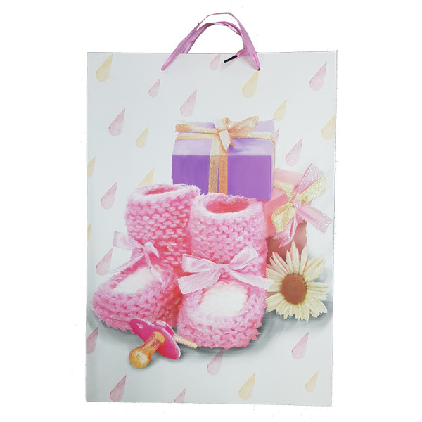Baby Bag X-Large Pink Booties