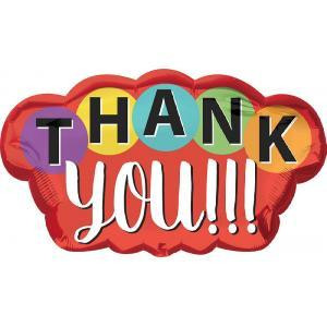 H300 30in Supershape Thank You Dots Super Shape