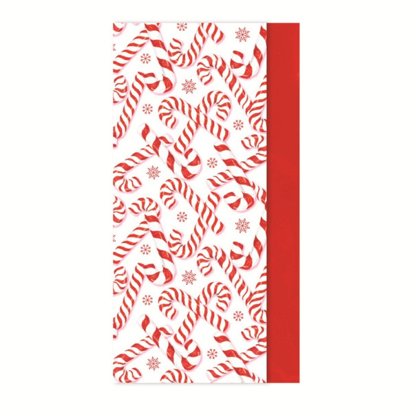 Xmas Candy Cane Tissue Paper 8 Sheets
