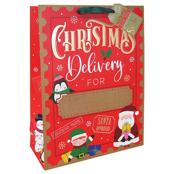 Xmas Delivery Personalised Bag Large