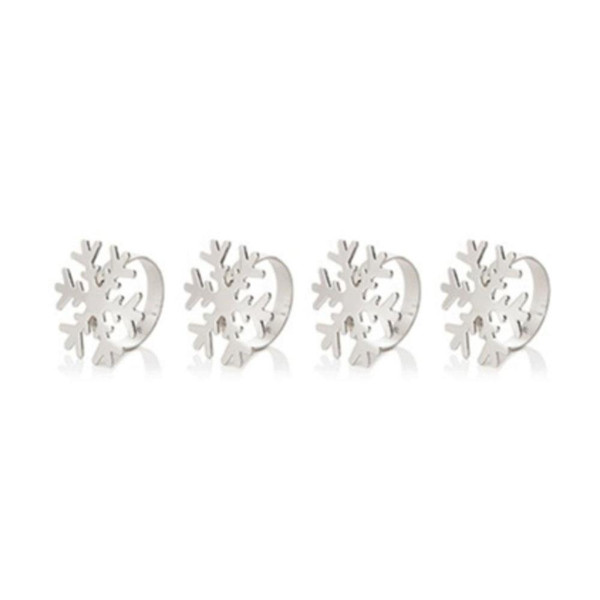 Metal Snowflake Napkin Holders Pk4