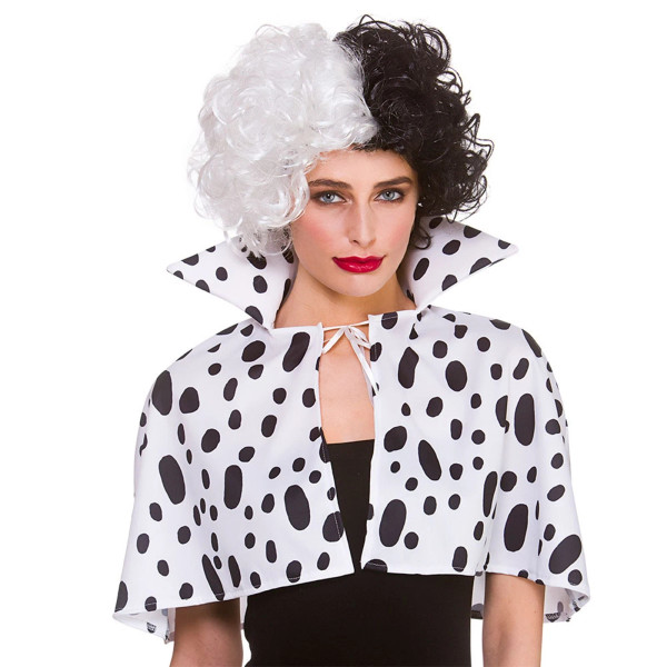 Adult Dalmatian Print Cape with Collar
