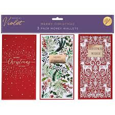 Merry Christmas Money Wallets Pk3