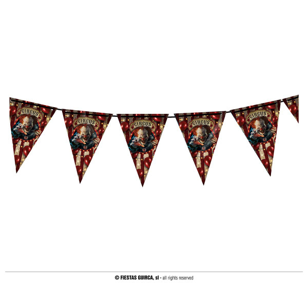 Halloween Circus Clown Pennant Banner 20x30cm 3m
