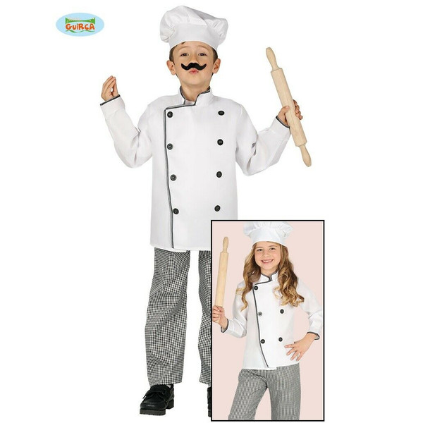 Chef Child White and Grey Age 7 to 9 Years