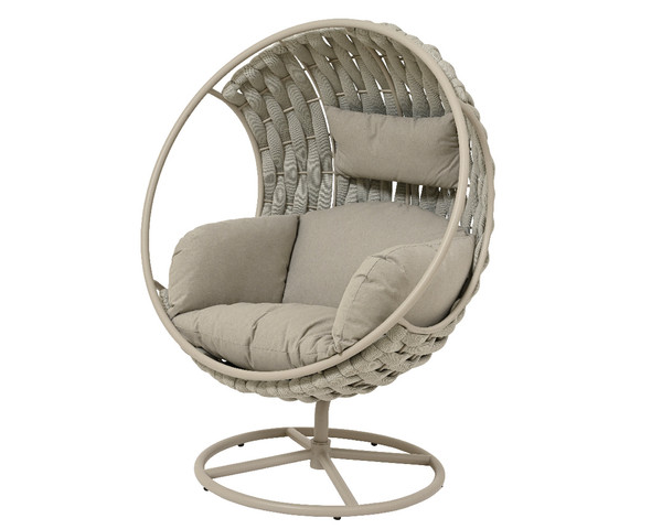 Houston Swivel Chair Light Grey
