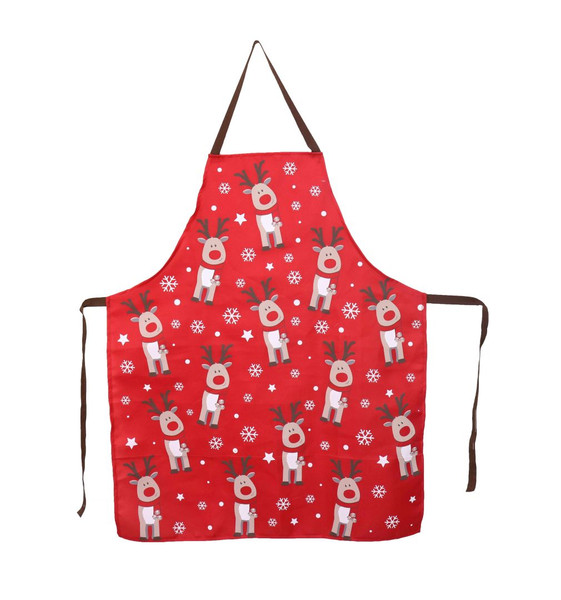 APRON RED With CUTE PRINT ADULT