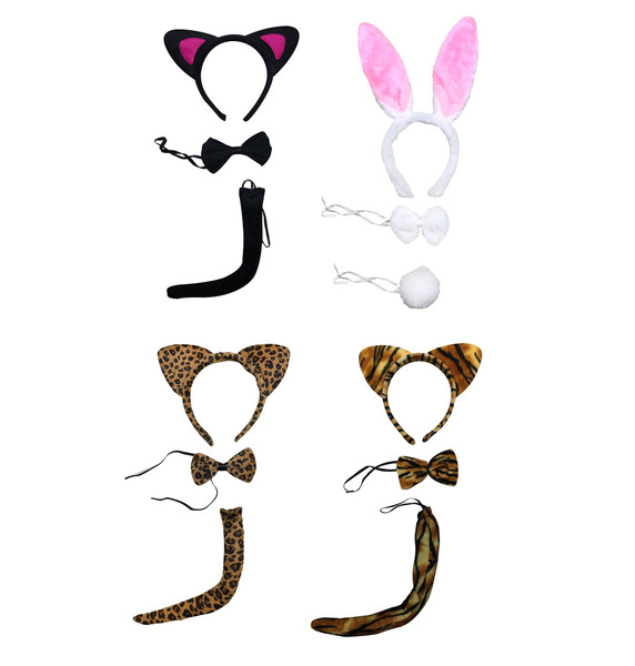 TIGER EARS TAIL AND BOWTIE SET