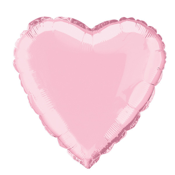 H100 18in Foil Balloon Pastel Pink Heart