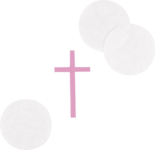 Pink Cross Communion Tissue and Paper Confetti 5oz