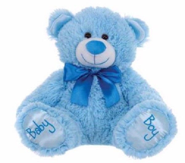 Sitting Baby Boy Bear 36cm