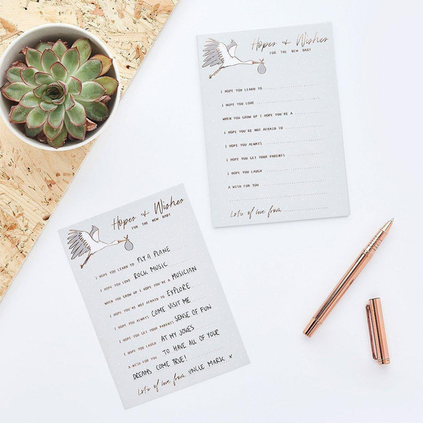 Hello Little One Hopes and Wishes Cards Pk10