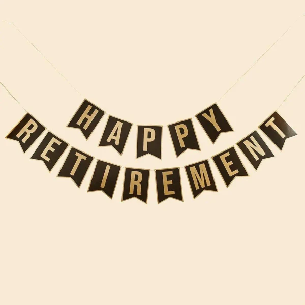 Happy Retirement Letter Banner