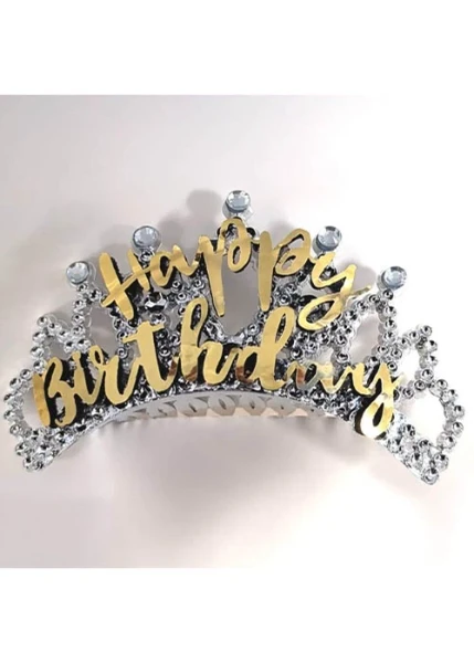 Birthday Tiara Happy Birthday Gold
