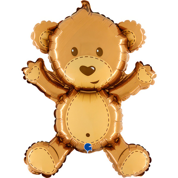14in Air Fill Foil Balloon Bear